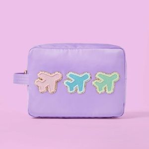 Airplane Patch Large Pouch - Stoney Clover Lane x Target Purple